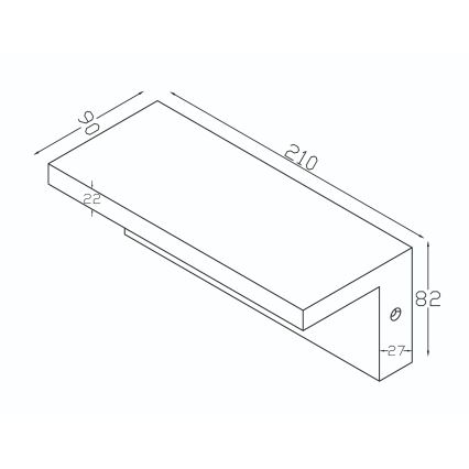 Top Light - LED kültéri fali lámpa mozgásérzékelővel ELON LED/10W/230V 3000/4000/6000K IP54 fekete
