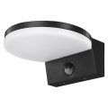 Top Light - LED Kültéri fali lámpa érzékelővel LED/15W/230V IP65 fekete