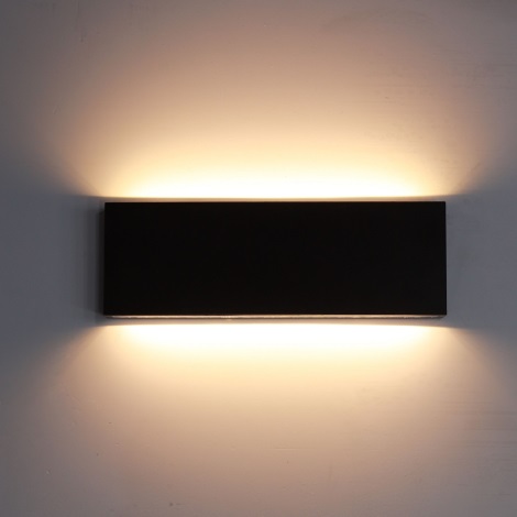 Top Light - LED Kültéri fali lámpa OBLIGO LED/12W/230V IP65 fekete