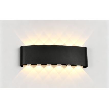 Top Light - LED kültéri fali lámpatest RAY LED/10W/230V 3000/4000/6500K IP54 fekete
