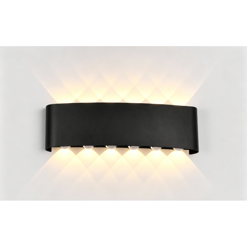 Top Light - LED kültéri fali lámpatest RAY LED/10W/230V 3000/4000/6500K IP54 fekete