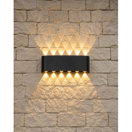 Top Light - LED kültéri fali lámpatest RAY LED/10W/230V 3000/4000/6500K IP54 fekete