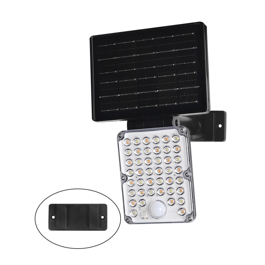 Top Light - LED napelemes lámpa érzékelővel 3 az 1-ben ZENITH LED/10W/3,7V 3000/4000/6500K IP54 2400 mAh
