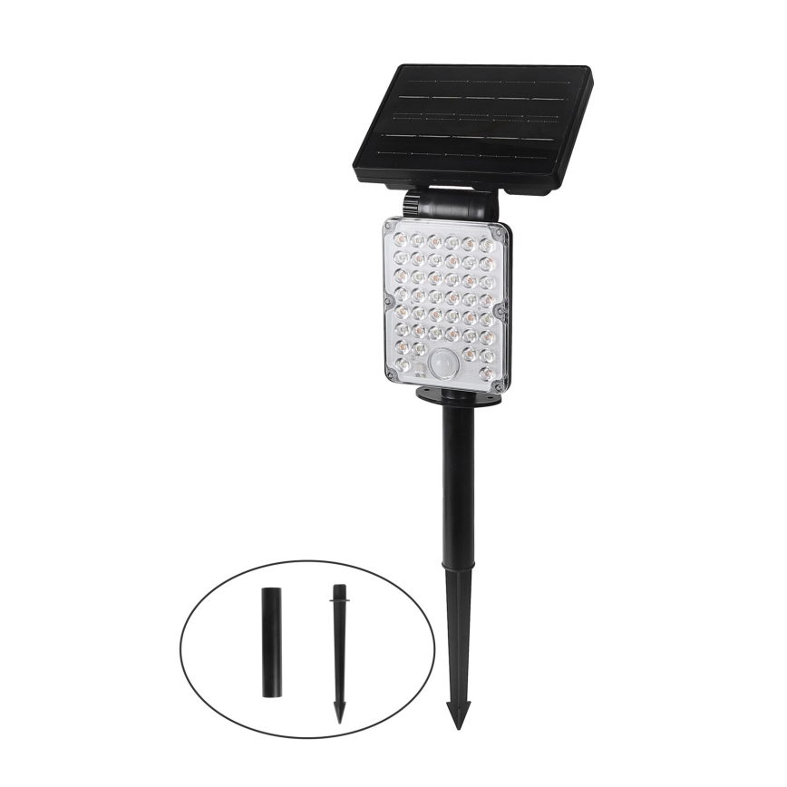 Top Light - LED napelemes lámpa érzékelővel 3 az 1-ben ZENITH LED/10W/3,7V 3000/4000/6500K IP54 2400 mAh