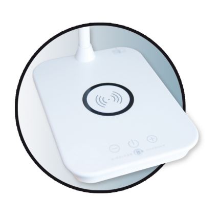 Top Light Luisa B - LED Dimmelhető érintős asztali lámpa vezeték nélküli töltéssel LUISA LED/5W/230V fehér