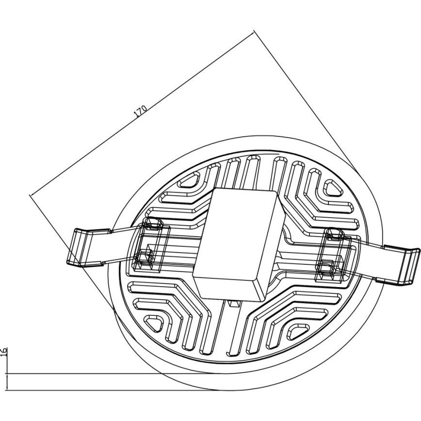 Top Light POLAR K 22 - LED Függesztett mennyezeti lámpa POLAR LED/22W/230V