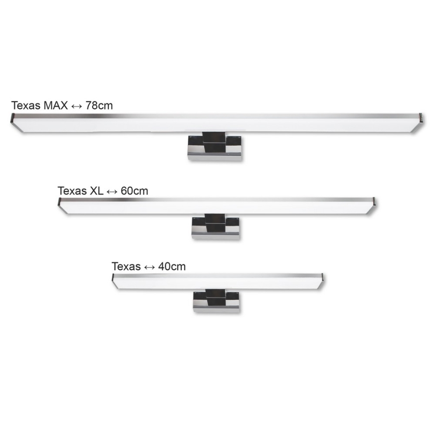 Top Light TEXAS XL - LED Fürdőszobai tükörvilágítás TEXAS LED/12W/230V IP44