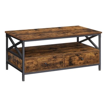 TOREN dohányzóasztal barna/fekete