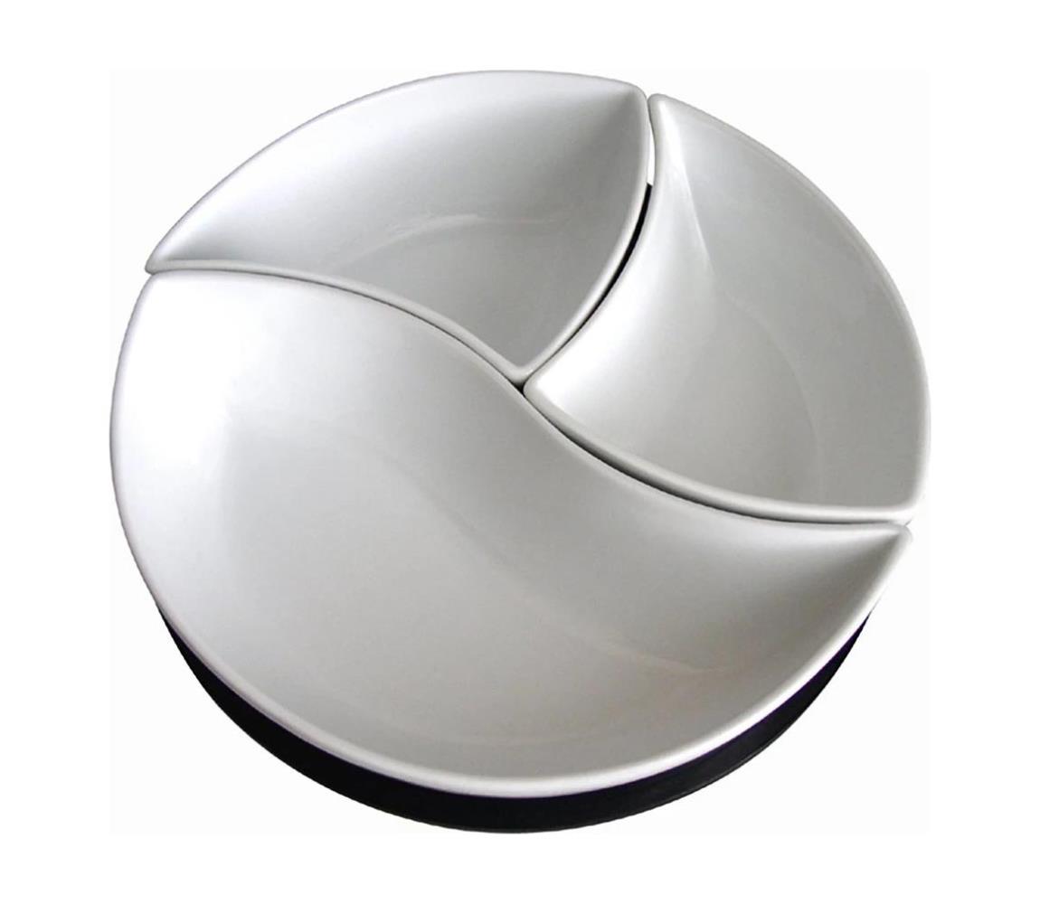 UTC TORO 3 darabos kerámia/fa tálkaszett tálcával 590049