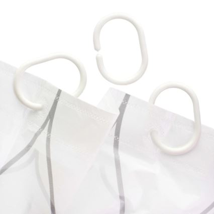 TORO EASY zuhanyfüggöny 178x199 cm fehér/sárga