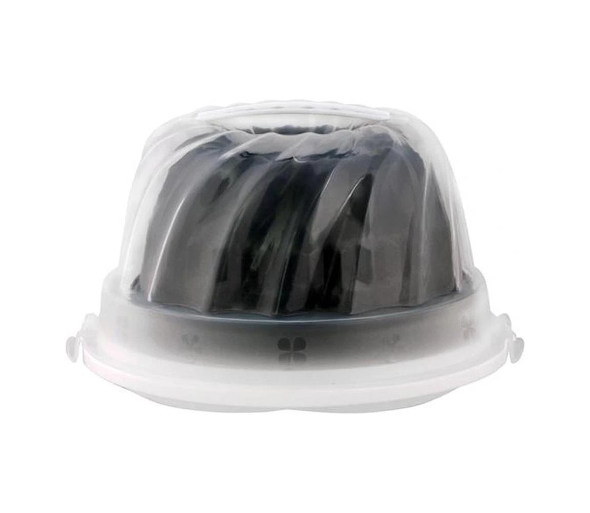 UTC TORO fekete kuglóforma tálcával és fedéllel 390147