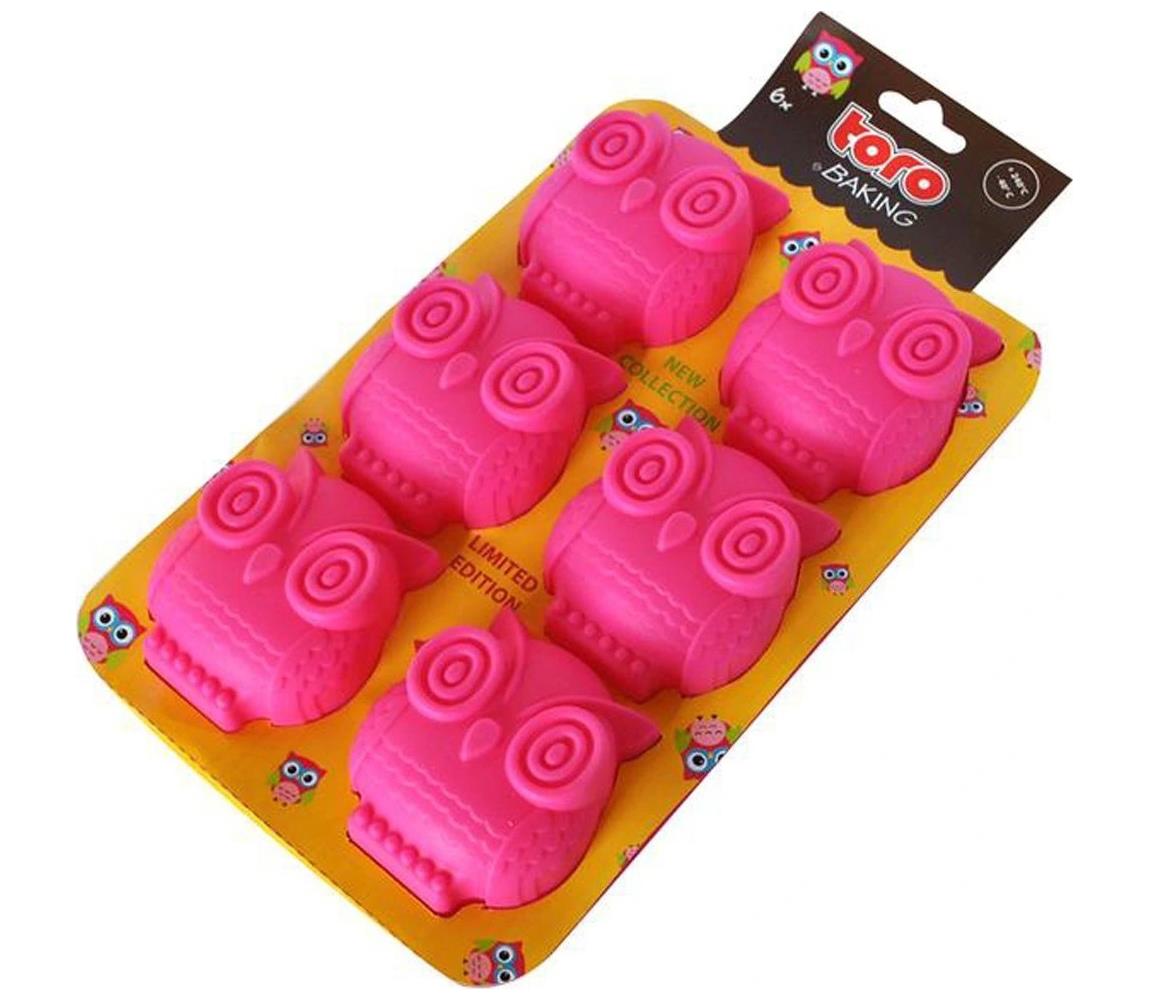 UTC TORO rózsaszín szilikon muffinform 263657