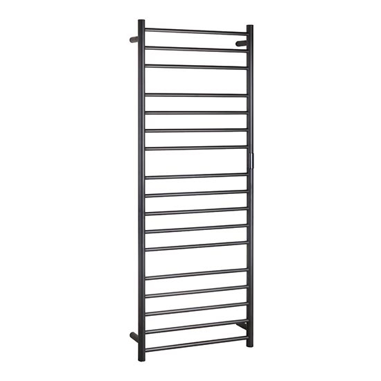 Törölközőszárító 60x168 cm rozsdamentes acél/fekete