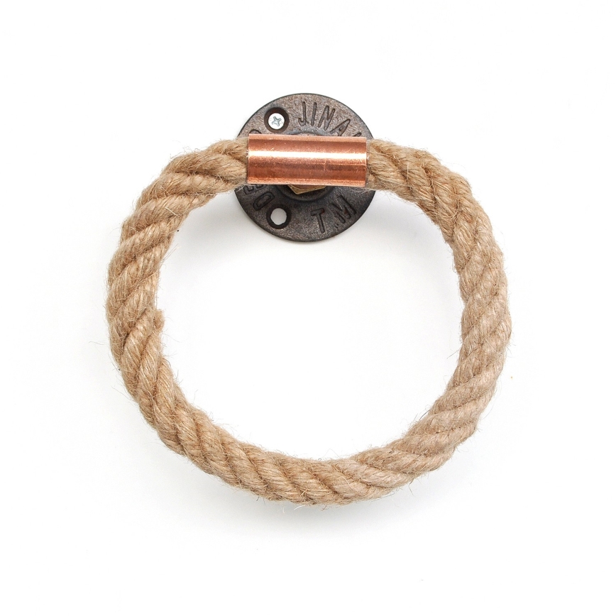 Törölközőtartó 16x16 cm bézs/arany