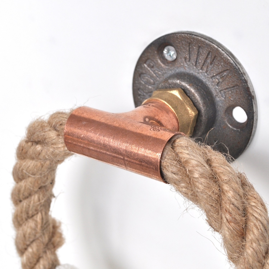 Törölközőtartó 16x16 cm bézs/arany