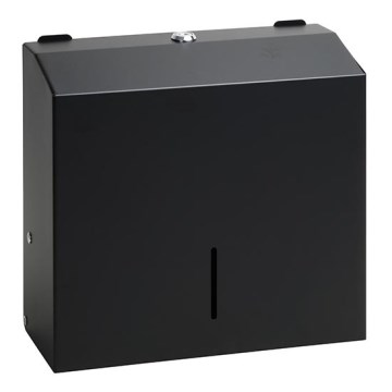 Törölközőtartó 28x24,5 cm rozsdamentes acél/fekete