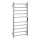 Törölközőtartó 45x96 cm rozsdamentes acél/ezüst