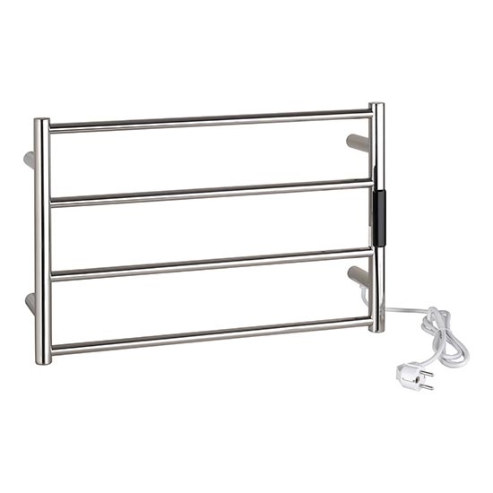 Törölközőtartó 56x37 cm rozsdamentes acél/ezüst