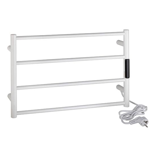 Törölközőtartó 56x37 cm rozsdamentes acél/fehér