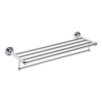 Törölközőtartó 66,5x12 cm ezüst