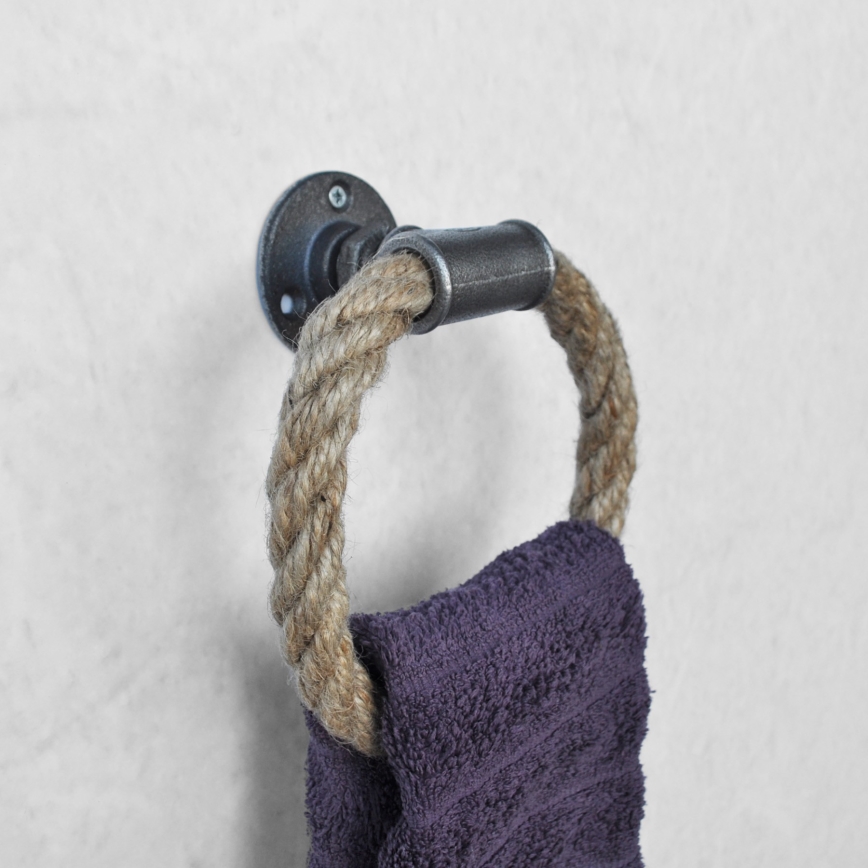 Törölközőtartó BORURAF 20x20 cm bézs