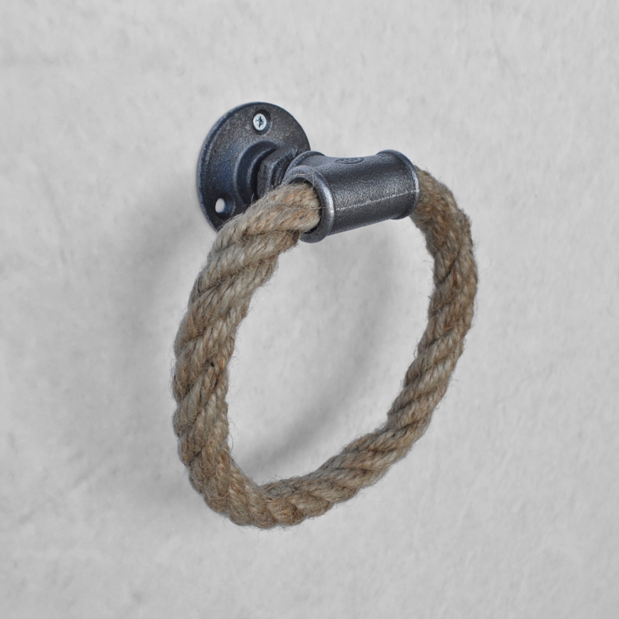 Törölközőtartó BORURAF 20x20 cm bézs