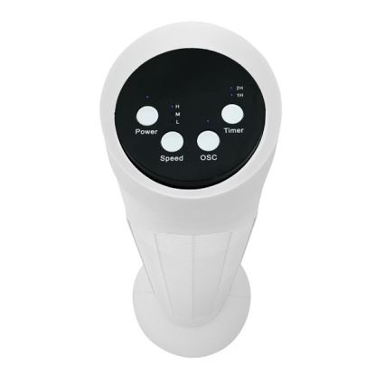 Toronyventilátor 50W/230V 83 cm fehér + távirányító