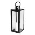 TOWER dekoratív lámpás, 38 cm, fekete