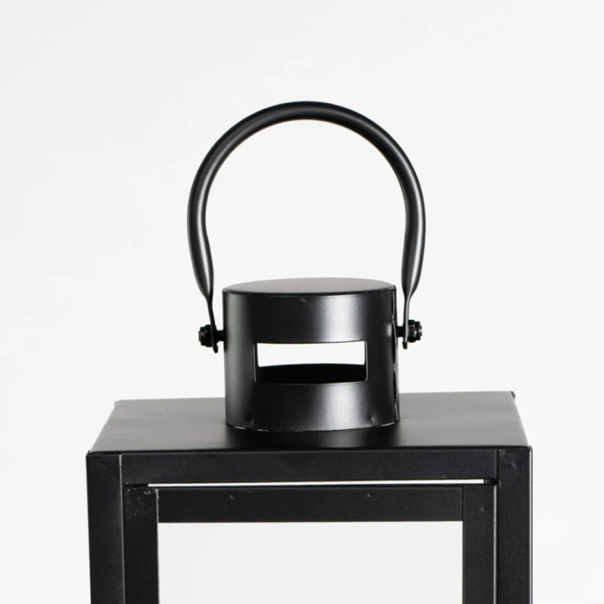 TOWER dekoratív lámpás, 38 cm, fekete