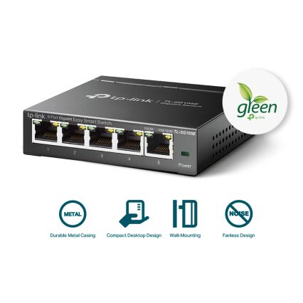 TP-Link - 5 portos gigabites Easy Smart hálózati kapcsoló
