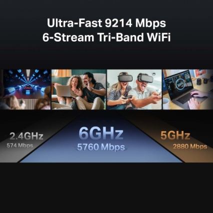 TP-Link - Archer BE550 háromsávos Wi‑Fi 7 router