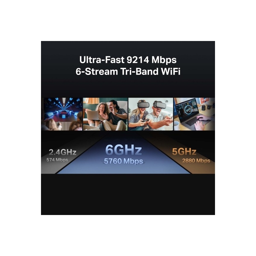 TP-Link - Archer BE550 háromsávos Wi‑Fi 7 router