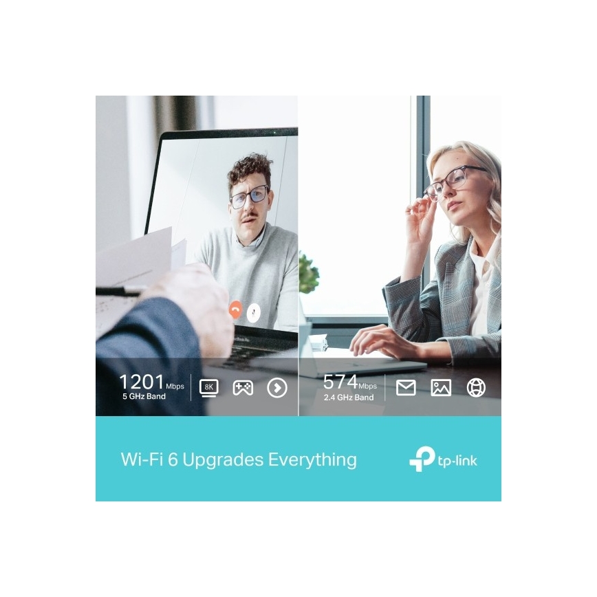 TP-Link - Archer TX20U, két sávos vezeték nélküli USB-adapter Wi‑Fi 6-tal