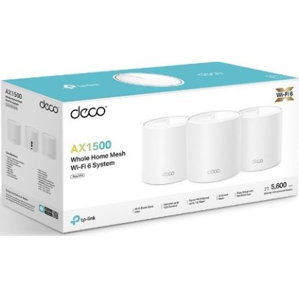 TP-Link - Deco X10, 3 darabos Wi‑Fi 6 mesh rendszer az egész otthon számára