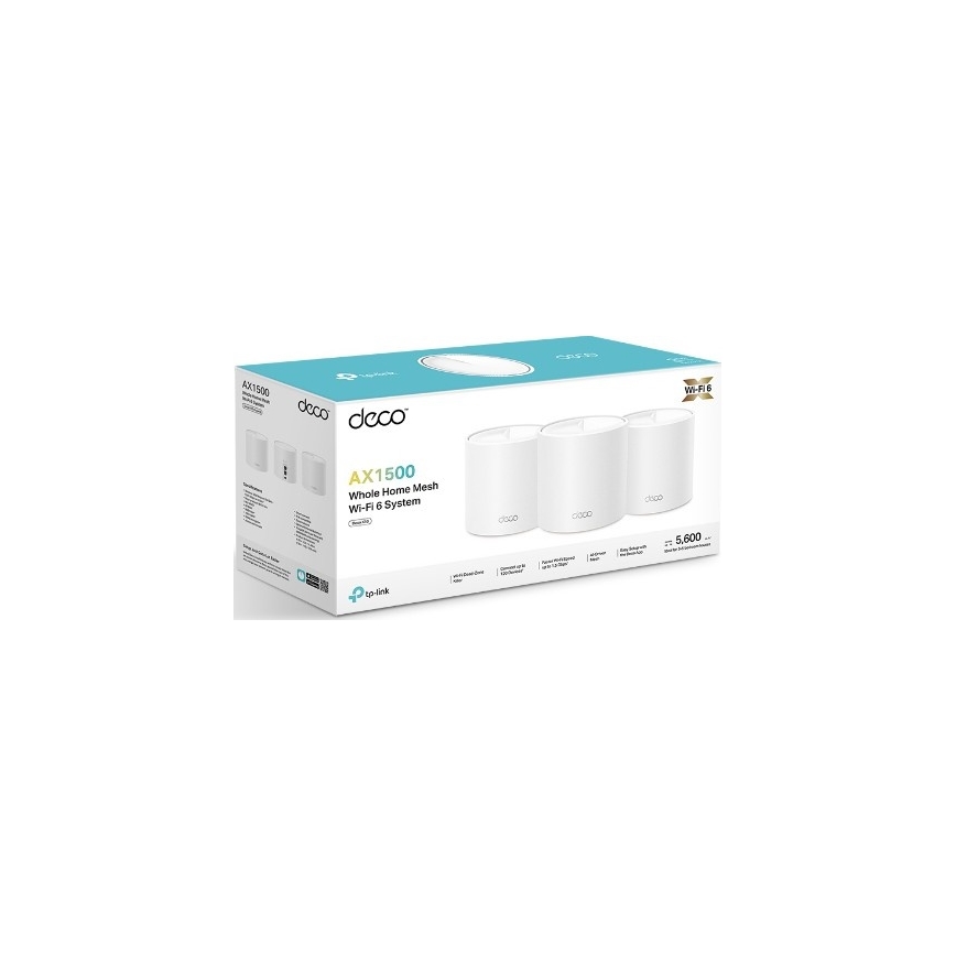 TP-Link - Deco X10, 3 darabos Wi‑Fi 6 mesh rendszer az egész otthon számára
