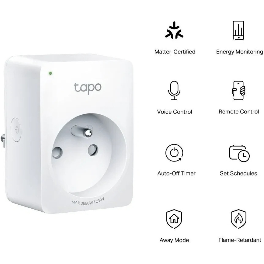 TP-Link - E MATTER okos konnektor 3690W Wi-Fi