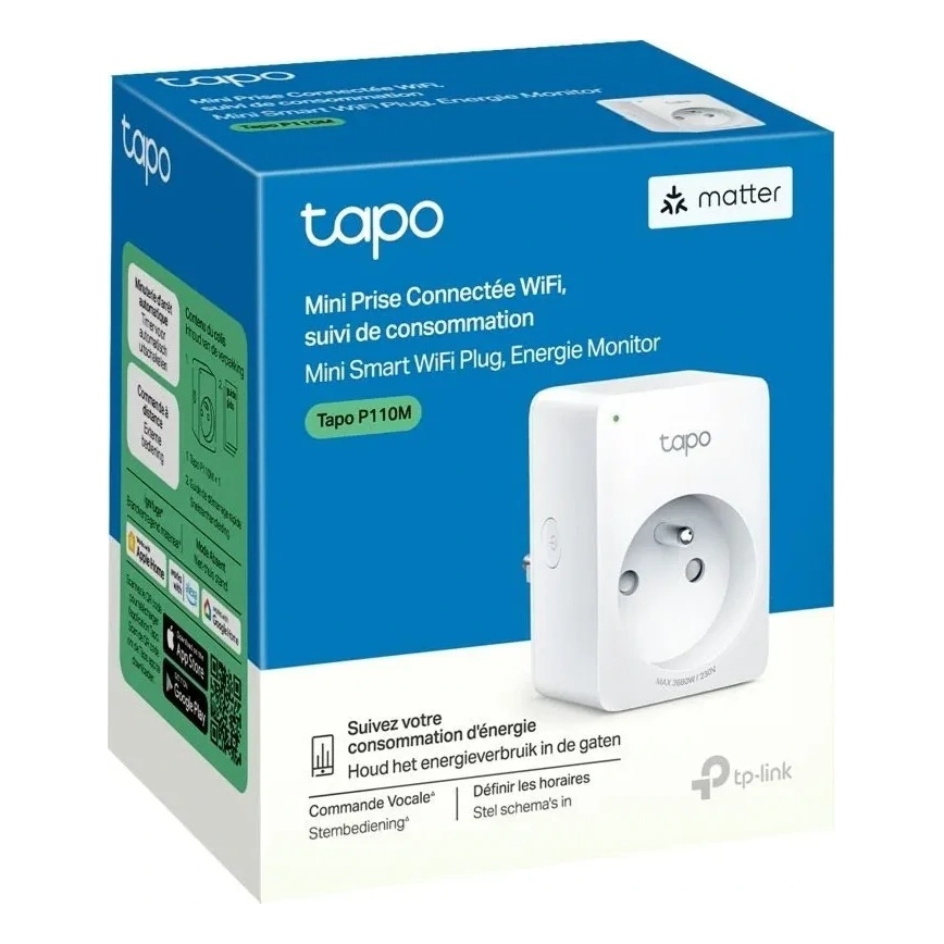 TP-Link - E MATTER okos konnektor 3690W Wi-Fi