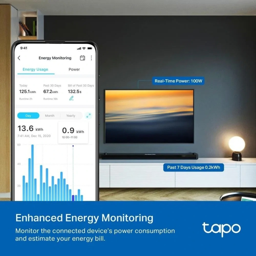 TP-Link - E MATTER okos konnektor 3690W Wi-Fi