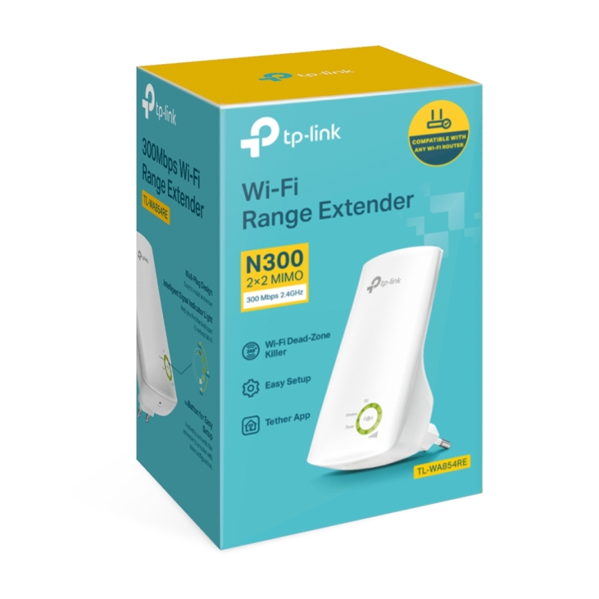 TP-Link - Egysávos Wi-Fi 4 jelerősítő N300