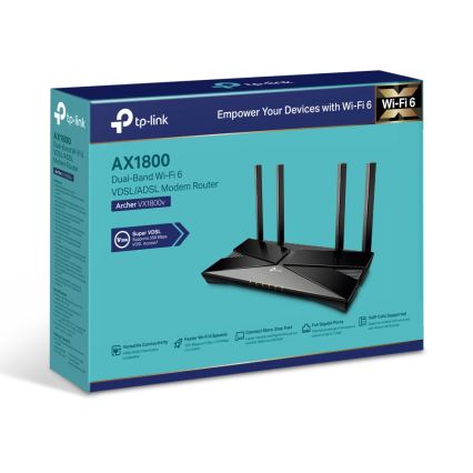 TP-Link - két sávos VDSL/ADSL modem-router Wi-Fi 6-tal