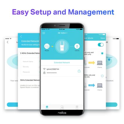 TP-Link - Kétsávos Wi-Fi 6 jelerősítő RE505X