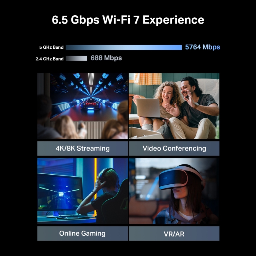 TP-Link - Kétsávos Wi-Fi 7 router