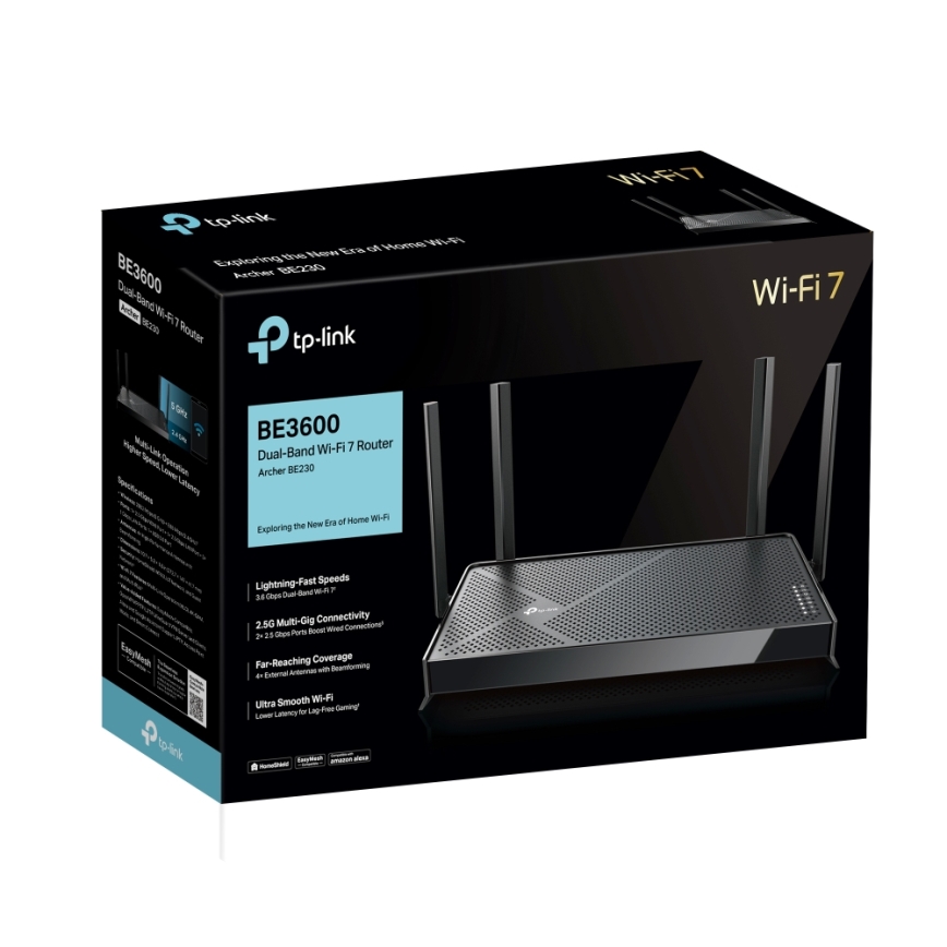 TP-Link - Kétsávos Wi‑Fi 7 router Archer BE230