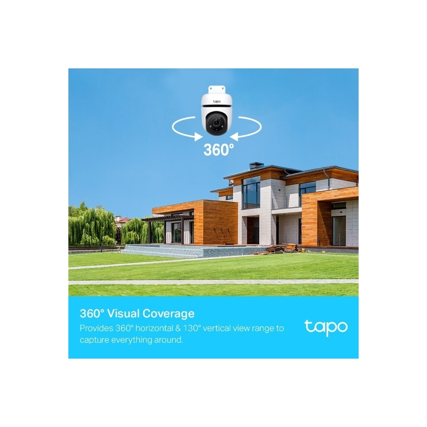 TP-Link - Kültéri kamera érzékelővel, IP65, Wi-Fi