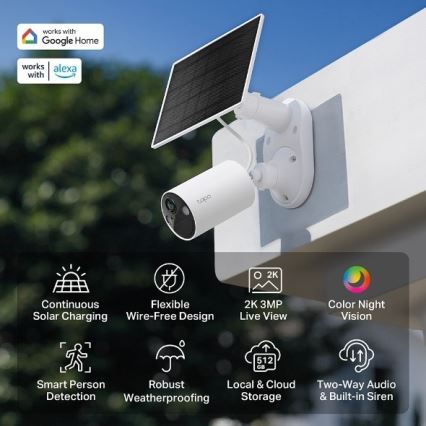TP-Link - Kültéri napelemes Wi‑Fi kamera IP65