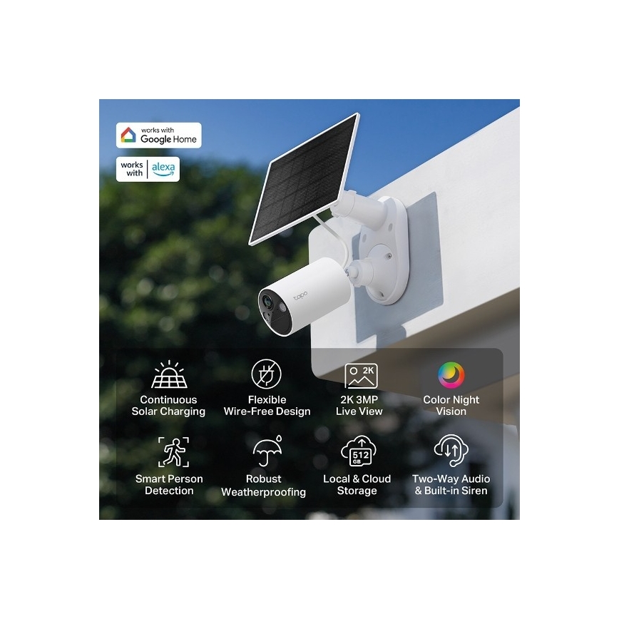 TP-Link - Kültéri napelemes Wi‑Fi kamera IP65