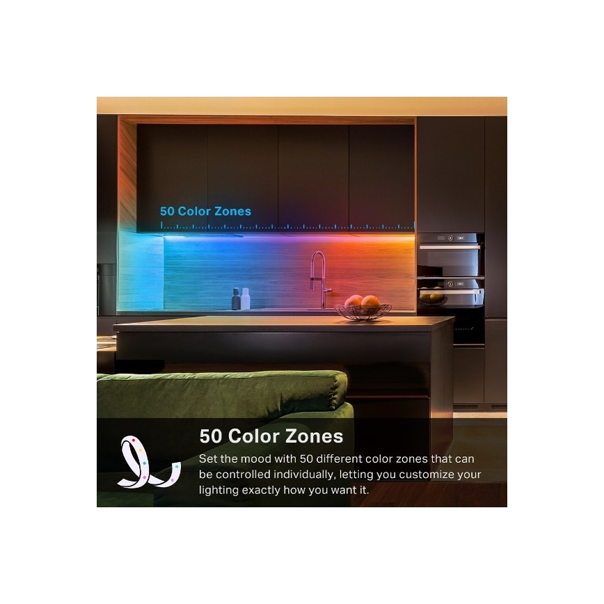 TP-Link - LED RGBW Dimmelhető szalag 5 m LED/13W/230V Wi-Fi