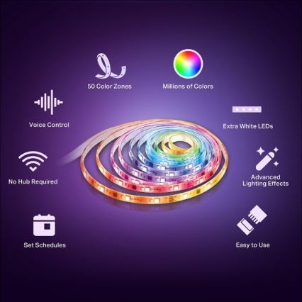 TP-Link - LED RGBW Dimmelhető szalag 5 m LED/13W/230V Wi-Fi