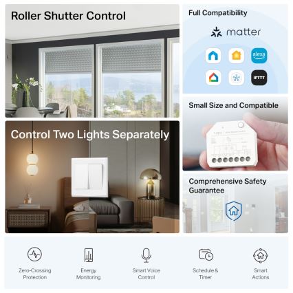 TP-Link - Okoskapcsoló modul MATTER