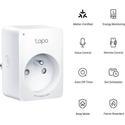 TP-Link - Okos konnektor E MATTER 3680W Wi-Fi